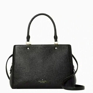 Kate Spade satchel leila medium triple compartment Purse Black